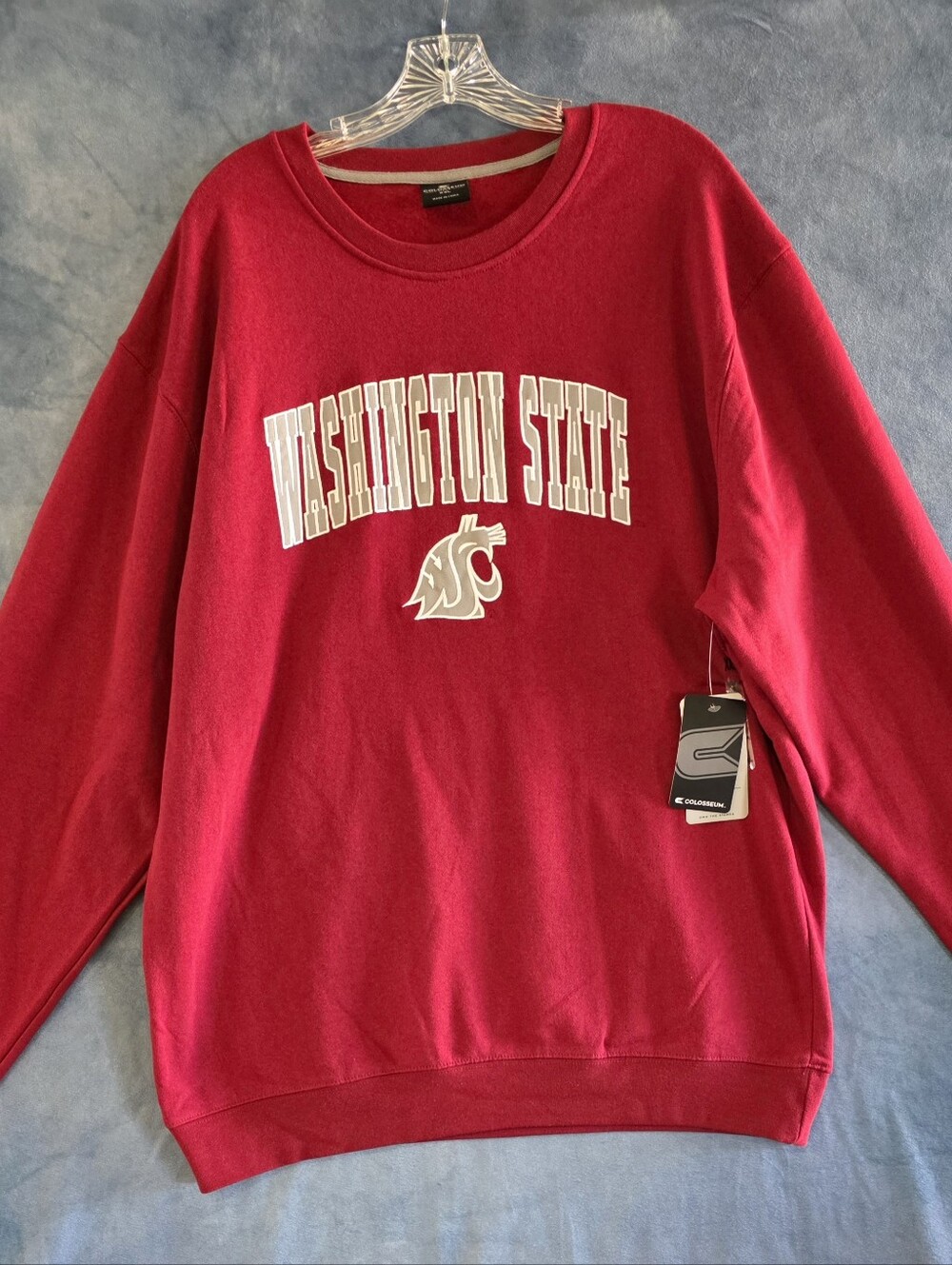 Washington State University WSU Cougars Sweatshirt Men's XXL Embroidered NWT New